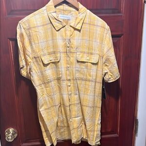 Lucky Brand Yellow Casual Button Down Shirt